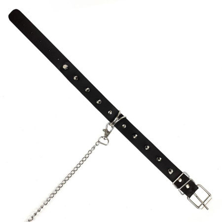 Ошейник с шипами и поводком Art of Sex - Collar Spikes and Leash || Нашийник з шипами та повідцем Art of Sex - Collar Spikes and Leash