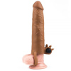 Насадка с вибрацией Add 3" Vibrating Penis Sleeve, Brown || 