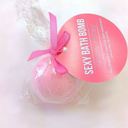 Супер-бомбочка для ванны Dona Bath Bomb - Rosey Posey (128 гр), приятный аромат розы || 