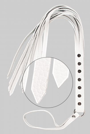Флогер S&M Fancy Leather Floger, White