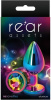 Радужная анальная пробка REAR ASSETS RAINBOW, M || 