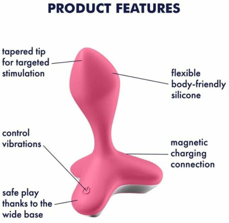 Анальная пробка с вибрацией Satisfyer Game Changer Pink || 