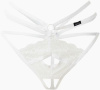Трусики с разрезом Easy to love белые LeFrivole, S/M, 42-44 || 
