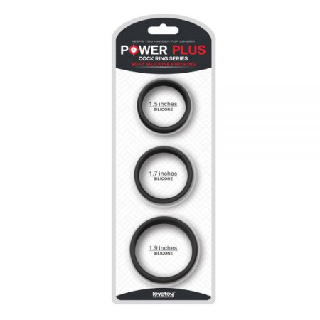 Набор эрекционных колец POWER PLUS Cockring || 