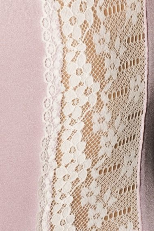 (SALE) Сорочка приталенная с чашечками SHANTI CHEMISE pink S/M - Passion Exclusive, трусики || 