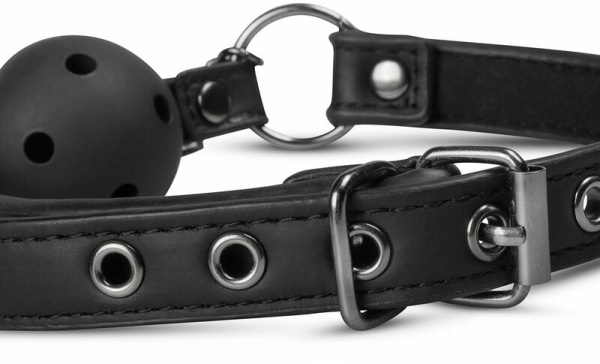 Кляп с зажимами на соски Open Ball Gag With Nipple Clamps