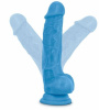 Фаллоимитатор с двойной плотностью NEO 7.5INCH COCK W. BALLS BLUE