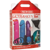 Набор для страпона Doc Johnson Vac-U-Lock Dual Density UltraSKYN Colors Set, диаметр 3х4,5см || 