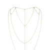 Цепочка для спины Bijoux Indiscrets Magnifique Back and Cleavage Chain - Gold, украшение для тела || 