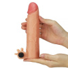 Насадка с вибрацией Add 2" Vibrating Silicone Extender, Flesh || 