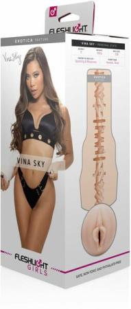 Мастурбатор Fleshlight Girls: Vina Sky - Exotica, со слепка вагины, очень нежный || 