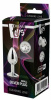 DT21786 Анальная пробка с камнем GLEAMING LOVE SILVER PLUG MEDIUM || 