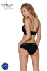 Трусики с широкой резинкой и кружевом Passion PS001 PANTIES black, size M || 