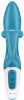 Вибратор кролик с тройным отростком Satisfyer Embrace me Turquoise, 2 мотора, диаметр 3,6 см || 