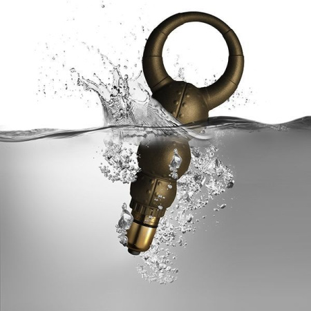 Эрекционное кольцо Rocks Off Dr Roccos Poseidon с вибрацией, со стимулятором клитора или яичек || 