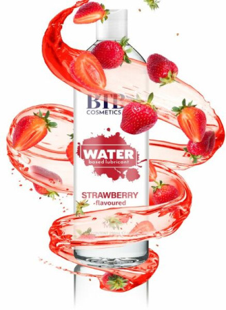 Смазка на водной основе BTB FLAVORED STRAWBERRY с ароматом клубники (250 мл) || 