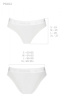 Трусики с прозрачной вставкой Passion PS002 PANTIES white, size S || 