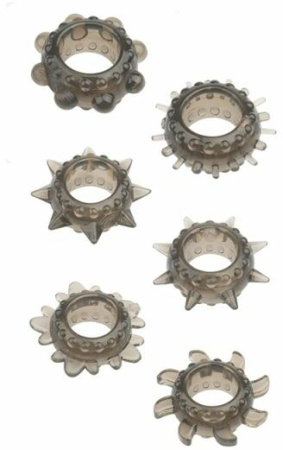 Набор колец MENZSTUFF 6PC STRECHEABLE RING SET || 