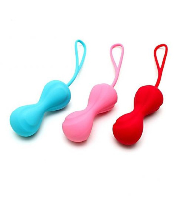 Вагинальные шарики Satisfyer Power Balls (3 пары), диаметр 3,4см, вес 60-76-92гр, с шариком внутри || 
