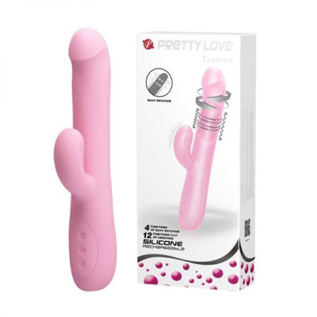 Вибромассажер с волнообразным вращением Truman, Light Pink || 