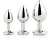 Набор анальных пробок Dream Toys GLEAMING LOVE SILVER PLUG SET || 