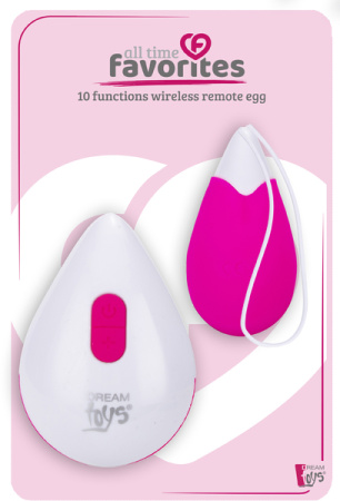 DT21839 Виброяйцо с беспроводным управлением Dream Toys ALL TIME FAVORITES 10F REMOTE EGG || 