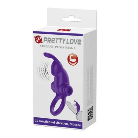 Эрекционное виброкольцо Vibrant penis ring I, Violet || 