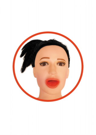Кукла надувная ANGELINA 3D с вставкой из киберкожи и вибростимуляцией || 
