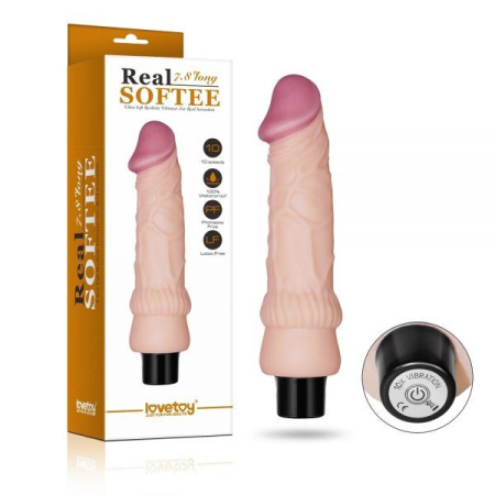 Вибромассажер 7.8" Real Softee, Flash || 