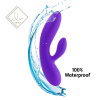 Гибкий вибратор кролик с двумя моторами FeelzToys Lea Rabbit Vibrator Medium Purple || 