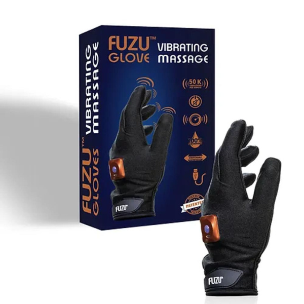 Виброперчатка левая FUZU Gloves Vibrating Massage Left Hand, 11 режимов
