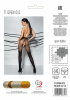 Колготки с открытым доступом Passion TIOPEN 012 black 3/4 (20/40 den), двойная плотность || 