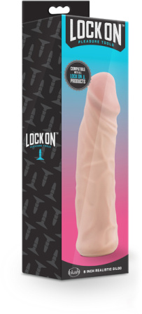 Реалистичная насадка LOCK ON 8INCH REALISTIC LOCK ON DILDO || 