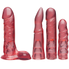 Набор для страпона Doc Johnson Vac-U-Lock Crystal Jellies Set, диаметр 3,8см, 2х4,5см, 5,1см || 