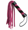 F61427 Плетка из замши мини FLOGGER BLACK/PINK
