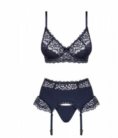 Комплект Obsessive Drimera 3 pcs set blue L/XL || 