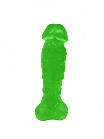 Крафтовое мыло-член с присоской Чистый Кайф Green size XL натуральное || 