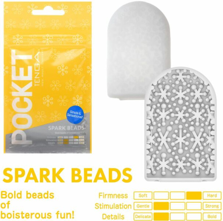 Мастурбатор TENGA Pocket Spark Beads || 
