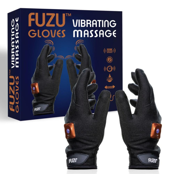 Виброперчатки FUZU Gloves Vibrating Massage Two Hands, 11 режимов