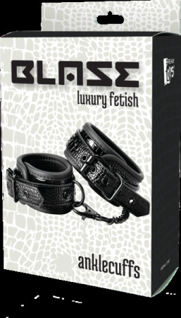 Оковы BLAZE LUXURY ANKLE CUFF CROCO BLACK || 